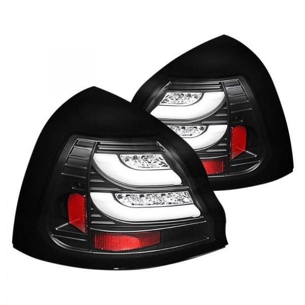 Spyder® - Black/Red Fiber Optic LED Tail Lights, Pontiac Grand Prix