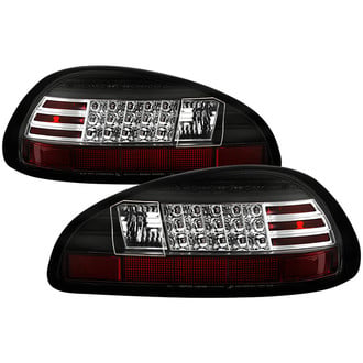 Spyder® - Driver and Passenger Side Black/Red LED Tail Lights