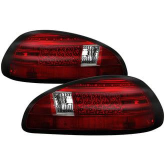 Spyder® - Driver and Passenger Side Chrome/Red LED Tail Lights