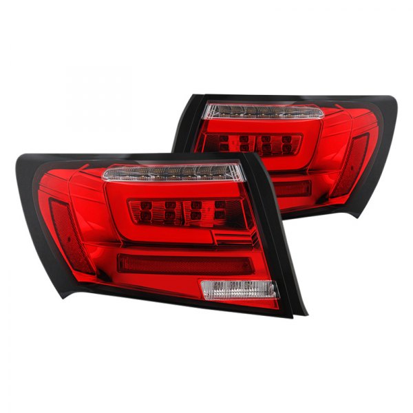 Spyder® - Chrome/Red LED Tail Lights, Subaru WRX