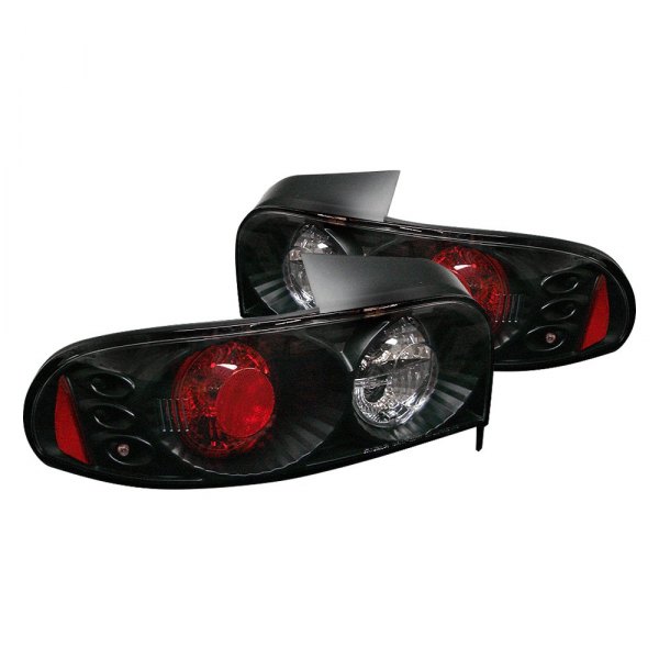 Spyder® - Black/Red Euro Tail Lights, Subaru Impreza