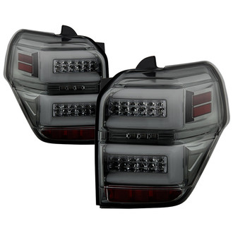 Spyder® - Driver and Passenger Side Chrome/Smoke Sequential Fiber Optic LED Tail Lights
