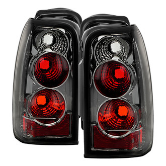 Spyder® - Driver and Passenger Side Chrome Red/Smoke Euro Tail Lights
