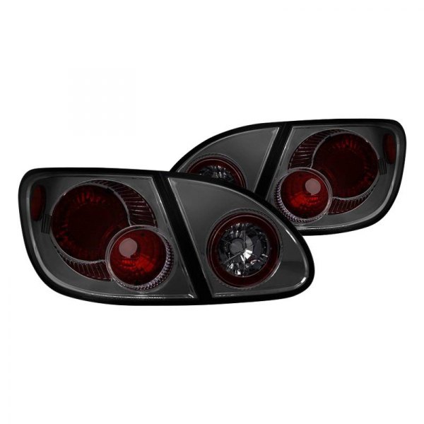 Spyder® - Chrome Red/Smoke Euro Tail Lights, Toyota Corolla