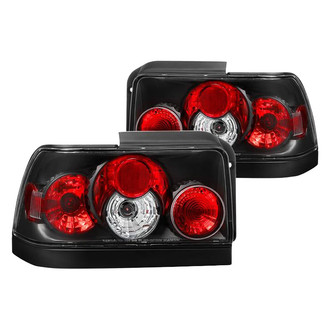 Spyder® - Driver and Passenger Side Black/Red Euro Tail Lights