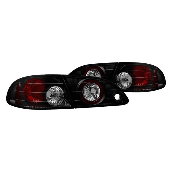 Spyder® - Black/Smoke Euro Tail Lights, Toyota Corolla