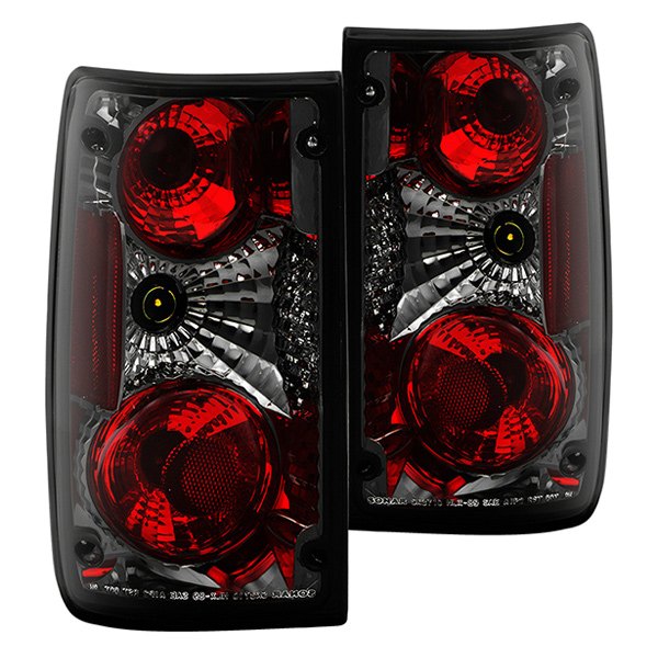 Spyder® - Chrome Red/Smoke Euro Tail Lights, Toyota Pick Up