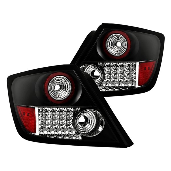 Spyder® - Black/Red LED Tail Lights, Scion tC