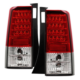 Spyder® - Driver and Passenger Side Chrome/Red LED Tail Lights