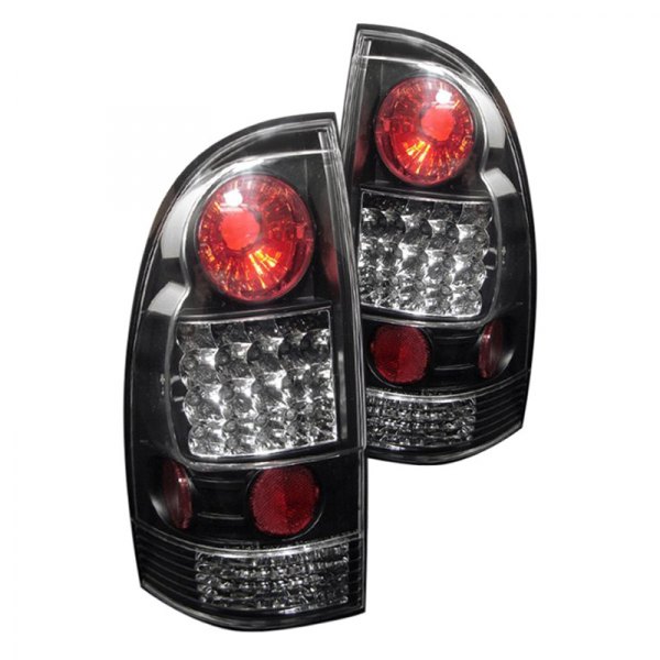 Spyder® - Black/Red LED Tail Lights, Toyota Tacoma