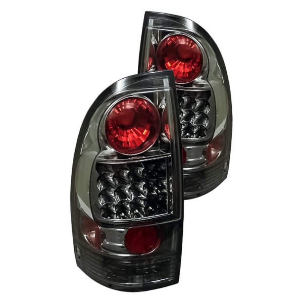 Spyder® - Chrome Red/Smoke LED Tail Lights, Toyota Tacoma