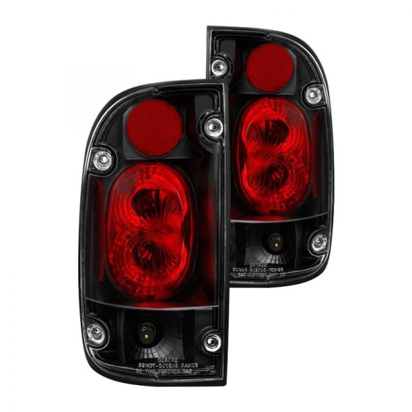Spyder® - Black/Red Euro Tail Lights, Toyota Tacoma
