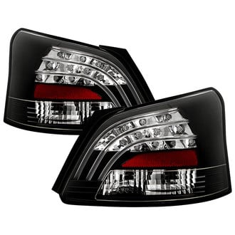Spyder® - Driver and Passenger Side Black Fiber Optic LED Tail Lights