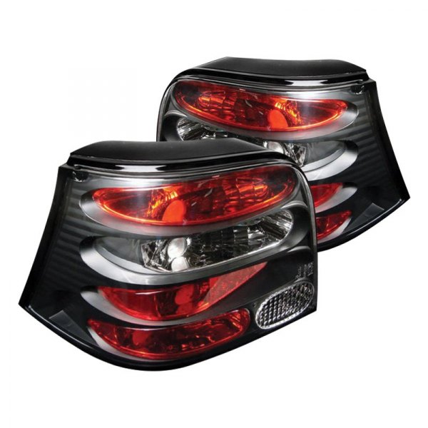 Spyder® - Black/Red Euro Tail Lights, Volkswagen Golf
