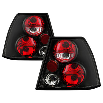 Spyder® - Driver and Passenger Side Black/Red Euro Tail Lights