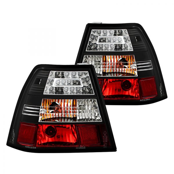 Spyder® - Black/Red LED Tail Lights, Volkswagen Jetta