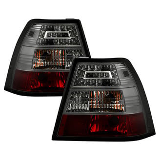 Spyder® - Driver and Passenger Side Chrome Red/Smoke LED Tail Lights