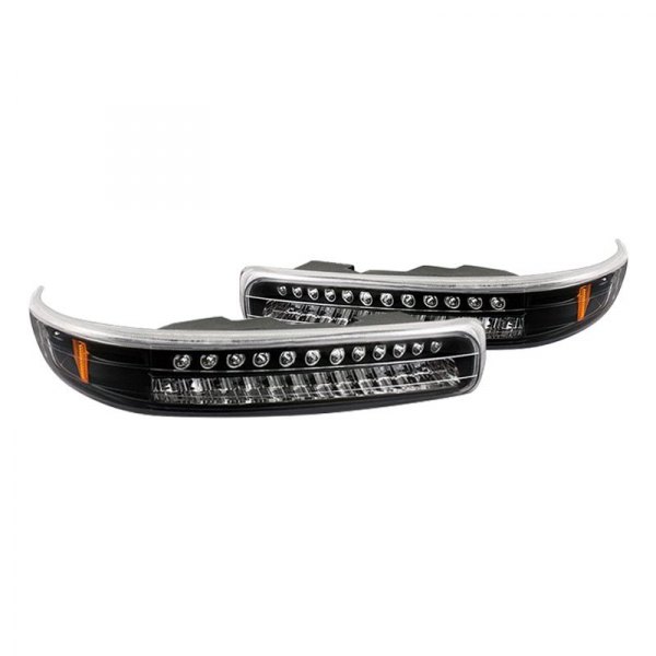 Spyder® - Black LED Turn Signal/Parking Lights with Amber Light
