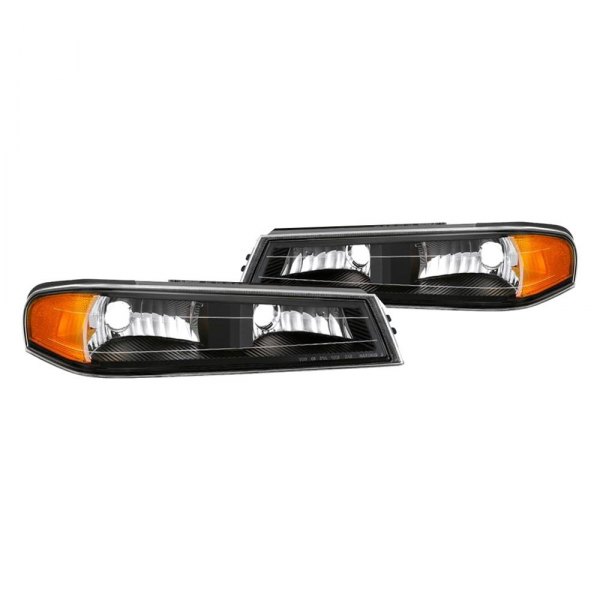 Spyder® - Black/Amber/Clear Factory Style Turn Signal/Parking Lights