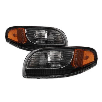 Spyder® - Black Amber/Clear Factory Style Turn Signal/Parking Lights