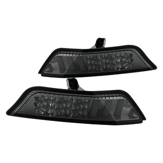 Spyder® - Chrome Smoke LED Turn Signal/Parking Lights with DRL