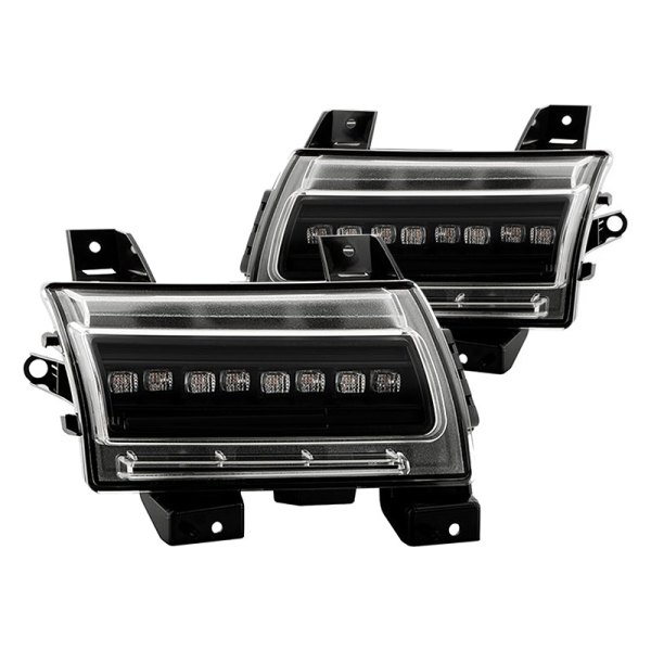 Spyder® - Sequential Black LED Turn Signal/Parking Lights, Jeep Wrangler