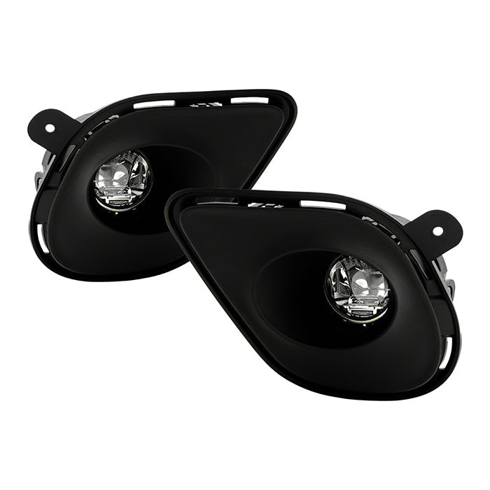 2017 charger fog lights 2015-2023 Dodge Charger Halogen Fog Lights White Lens Bumper Lamps Kit