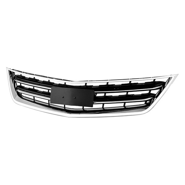 Spyder Xtune® - 1-Pc OE Style Chrome Horizontal Billet Bumper Grille Assembly