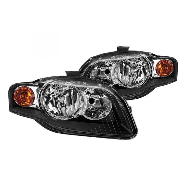 Spyder® - Black Euro Headlights, Audi A4