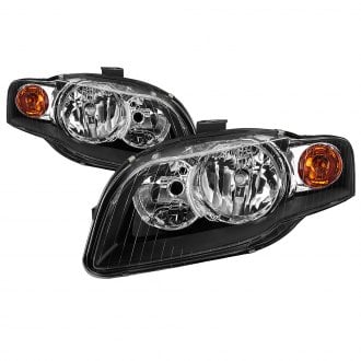 Spyder® - Driver and Passenger Side Black Euro Headlights