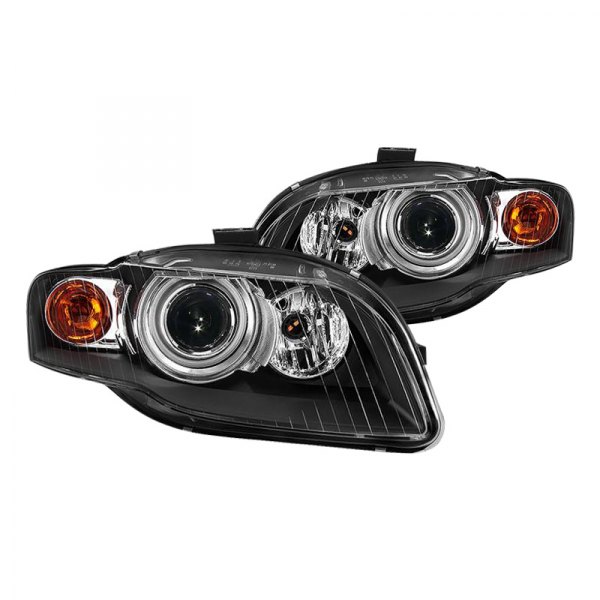 Spyder® - Black Projector Headlights, Audi A4