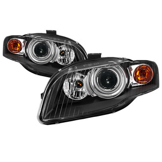 Spyder® - Driver and Passenger Side Black Projector Headlights