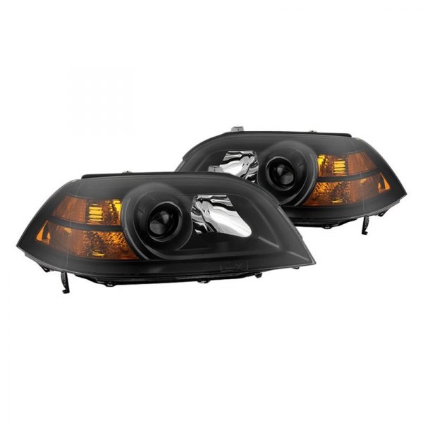 Spyder® - Black Projector Headlights, Acura MDX