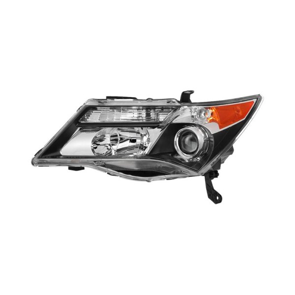 Spyder® - Driver Side Black/Chrome Factory Style Headlight, Acura MDX