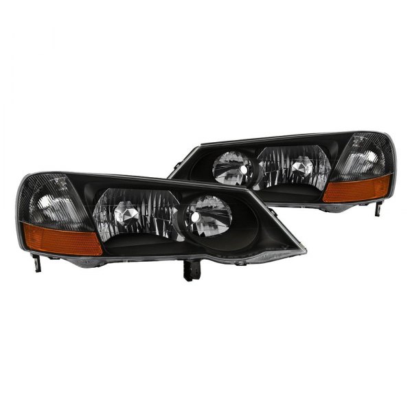 Spyder® - Black Euro Headlights, Acura TL
