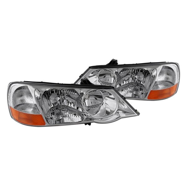 Spyder® - Chrome Factory Style Headlights, Acura TL