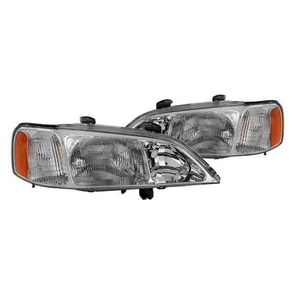 Spyder® - Chrome Factory Style Headlights, Acura TL