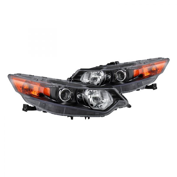 Spyder® - Black Factory Style Headlights, Acura TSX