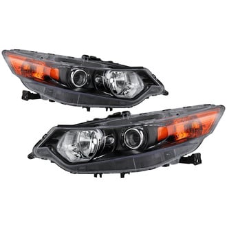 Spyder® - Driver and Passenger Side Black Factory Style Projector Headlights