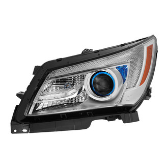 Spyder® - Driver Side Chrome Factory Style Projector Headlight with LED DRL