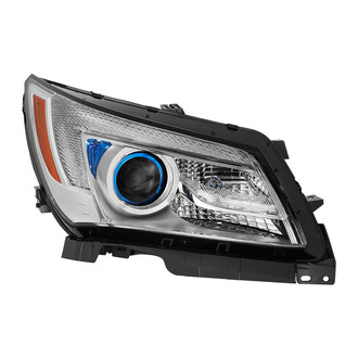 Spyder® - Passenger Side Chrome Factory Style Projector Headlight with LED DRL