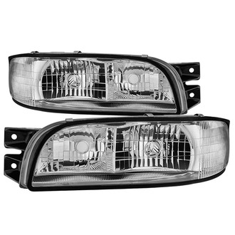 Spyder® - Driver and Passenger Side Chrome Factory Style Headlights