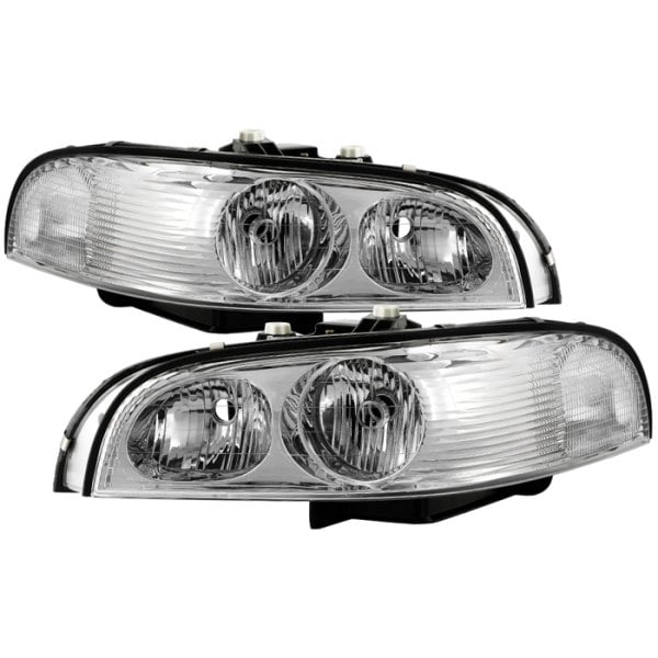Spyder® - Driver and Passenger Side Chrome Factory Style Headlights