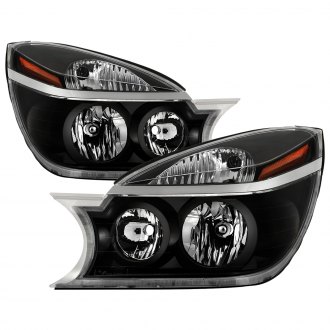 Spyder® - Driver and Passenger Side Black Euro Headlights
