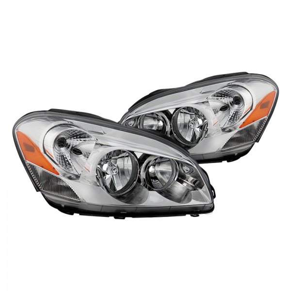 Spyder® - Driver and Passenger Side Chrome Factory Style Headlights, Buick Lucerne