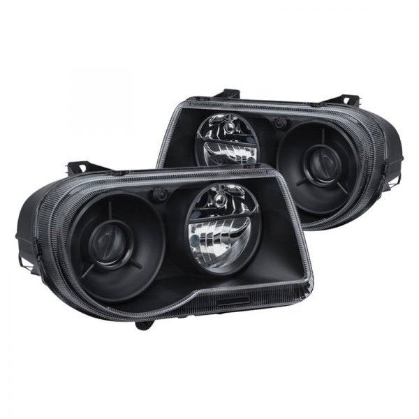 Spyder® - Black Projector Headlights, Chrysler 300