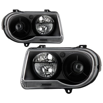 Spyder® - Driver and Passenger Side Black Projector Headlights