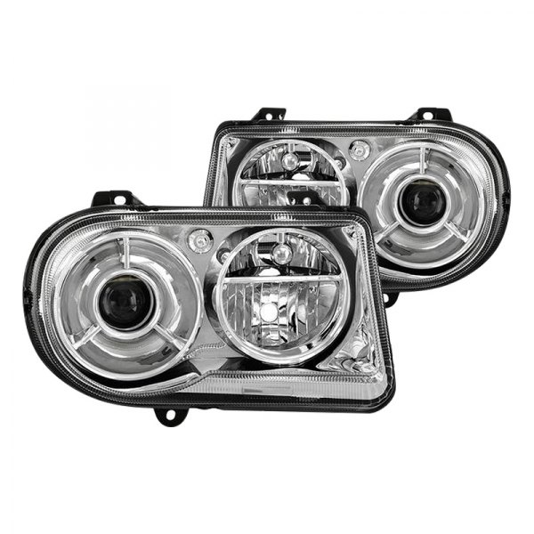 Spyder® - Chrome Factory Style Projector Headlights, Chrysler 300