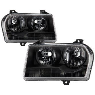 Spyder® - Driver and Passenger Side Black Euro Headlights