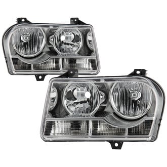 Spyder® - Driver and Passenger Side Chrome Euro Headlights